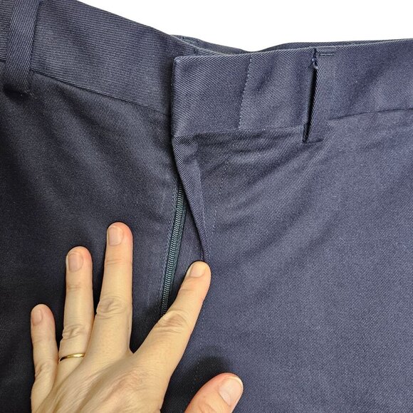 Lands End Traditional‎ Fit Mens Navy Dress Pants Size 33 Work Interview Casual - Picture 10 of 11